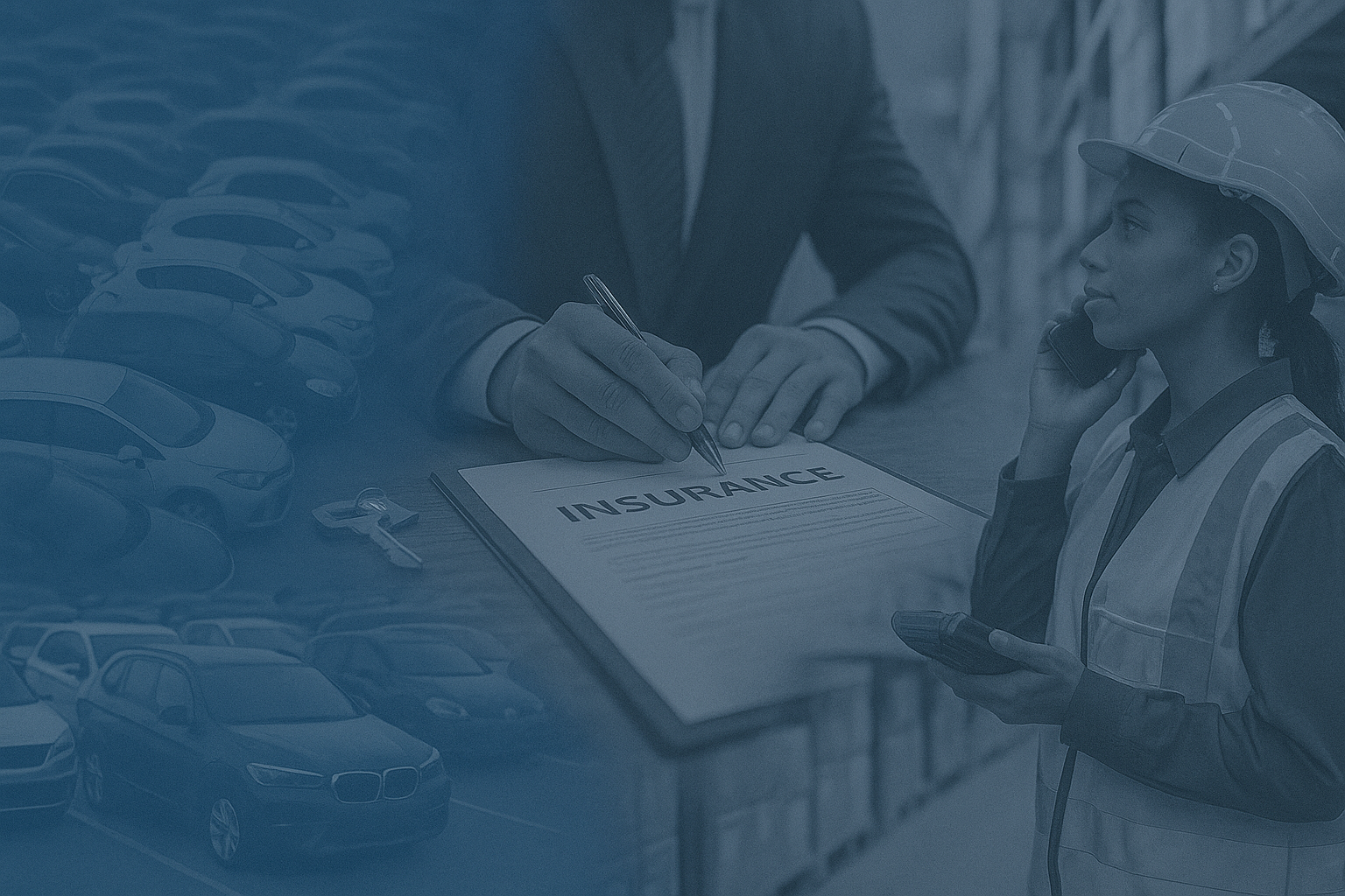 Enterprise insurance professionals working